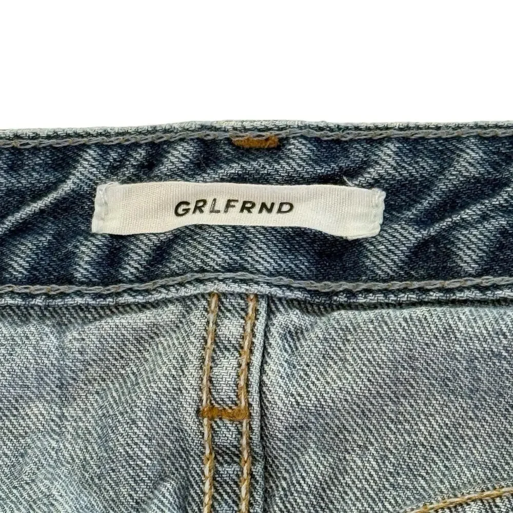 GRLFRND Devon Jeans 31 In My Mind Boyfriend High Rise Button Fly Cotton USA